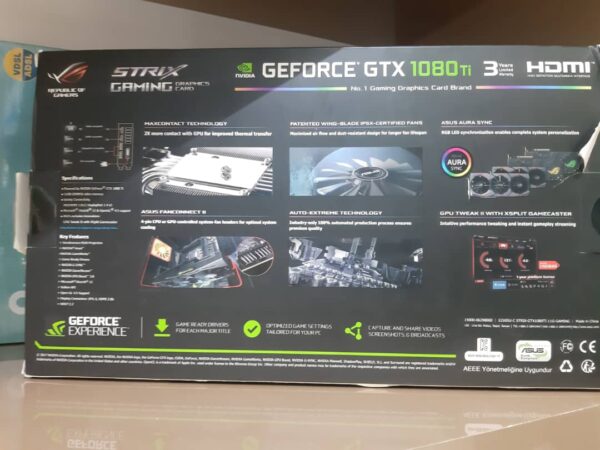 STRIX Gaming Geforce GTX 1080Ti 11GB