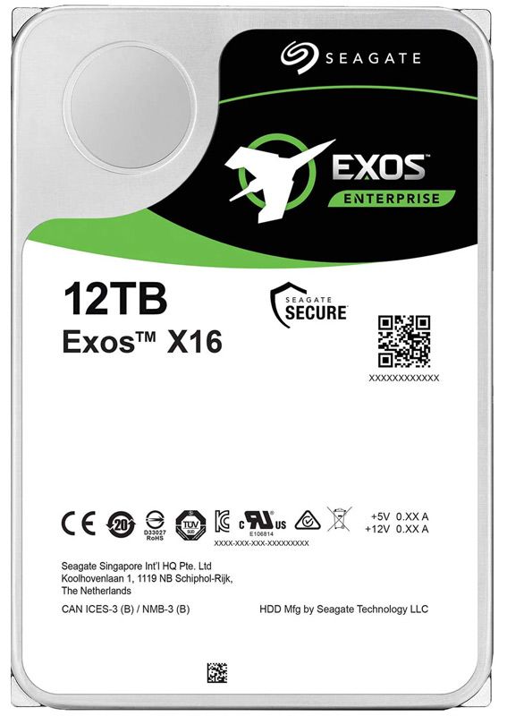 هارد دیسک اینترنال سیگیت EXOS X16 ظرفیت 12 ترابایت