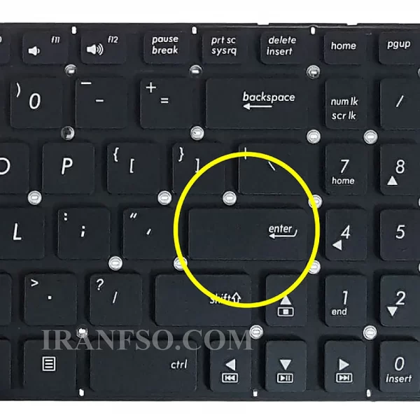 Keyboard Laptop Asus X550-K550 روش تعویض کیبرد K550-X550 * برای نصب کیبرد باید دستگاه را خاموش کرده و برق و باتری را از دستگاه جدا کنیم. این کیبرد به قاب کنار متصل است و برای تعویض آن نیاز است که دستگاه باز شود. ابتدا پیچ های قاب کف را باز کنید،تمام قطعات و پیچ هایی که نیاز است را باز کنید، قاب کنار کیبرد(C) از قاب کف دستگاه جدا شده ، خارهای لحیمی کیبرد را از روی قاب کنار کیبرد(C) جدا کنید و کیبرد جدید را روی قاب کنار کیبرد(C) به وسیله هویه با جوش های پلاستیکی لحیم کنید. * نکته1: هنگام جدا کردن خارهای کیبرد مراقب باشید که قاب C دستگاه آسیب نبیند. * نکته2: هنگام لحیم کردن کیبرد جدید به قاب C، مراقب باشید به وسیله هویه، به قاب آسیب نرسانید. * نکته3: هنگام جایگزینی کیبرد جدید، مراقب باشید که فلت آن بیش از حد تا و خم نشود (اصطلاحا فلت نباید شکسته شود) که باعث قطع شدن سیم های ظریف داخل فلت میشود و در این حالت بعضی یا کلیه دکمه ها از کار می افتند.