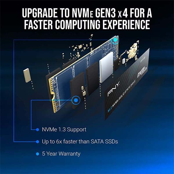 اس اس دی اینترنال پی ان وای مدل CS1030 M.2 NVMe Gen3x4 SSD ظرفیت 500 گیگابایت