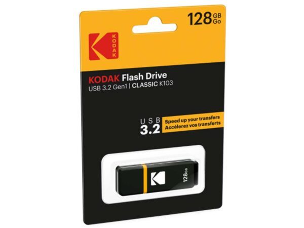 فلش مموری USB 3.2 کداک مدل KODAK K103 ظرفیت 128 گیگابایت