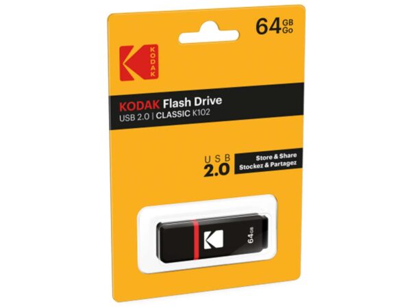 فلش مموری USB 2.0 کداک مدل KODAK K102 ظرفیت 64 گیگابایت