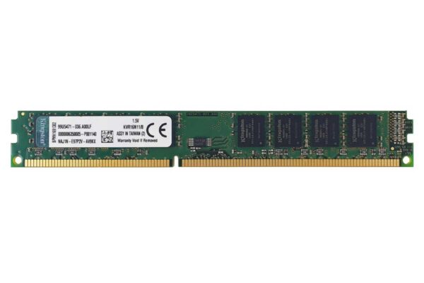 رم کامپیوتر DDR3 کینگستون مدل KVR16N11/8 PC3-12800 ظرفیت 8 گیگابایت