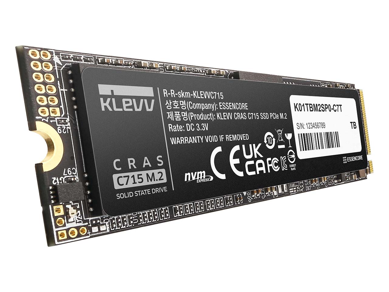 Klevv CRAS C715 M.2 NVMe 256GB Internal Klevv CRAS C715 M.2 NVMe 256GB Internal SSD