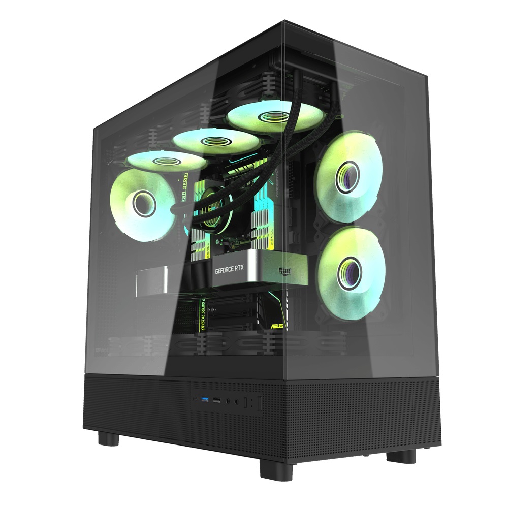 DPX90 ATX PC Case کیس DarkFlash DPX90 - Black